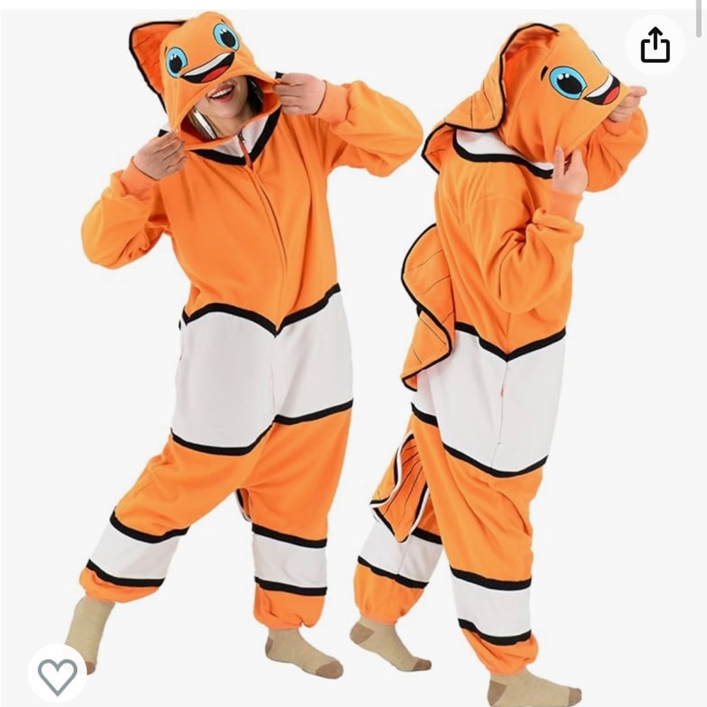 Adult Fish Onesie (Nemo) Costume